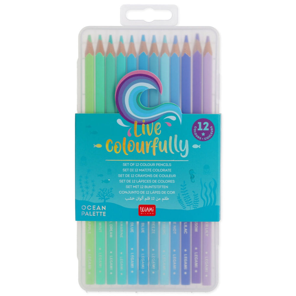 Legami SET OF 12 COLOURING PENCILS - LIVE COLOU - 8053610785906