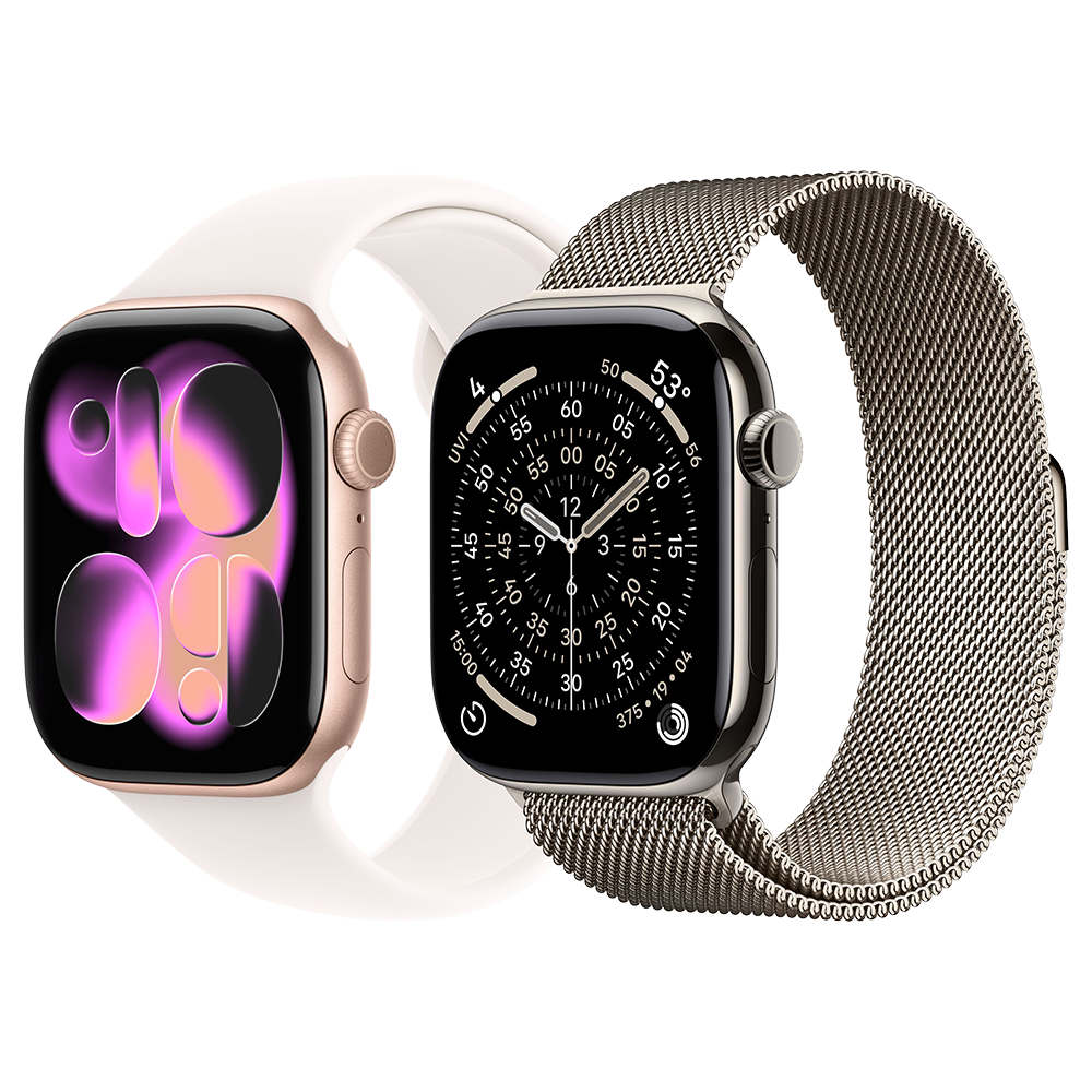 Apple Watch Series 11 ricondizionato – foto illustrativa della gamma; vedere la variante per colore e cinturino