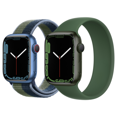 Apple Watch Series 7 ricondizionato – foto illustrativa della gamma; vedere la variante per colore e cinturino
