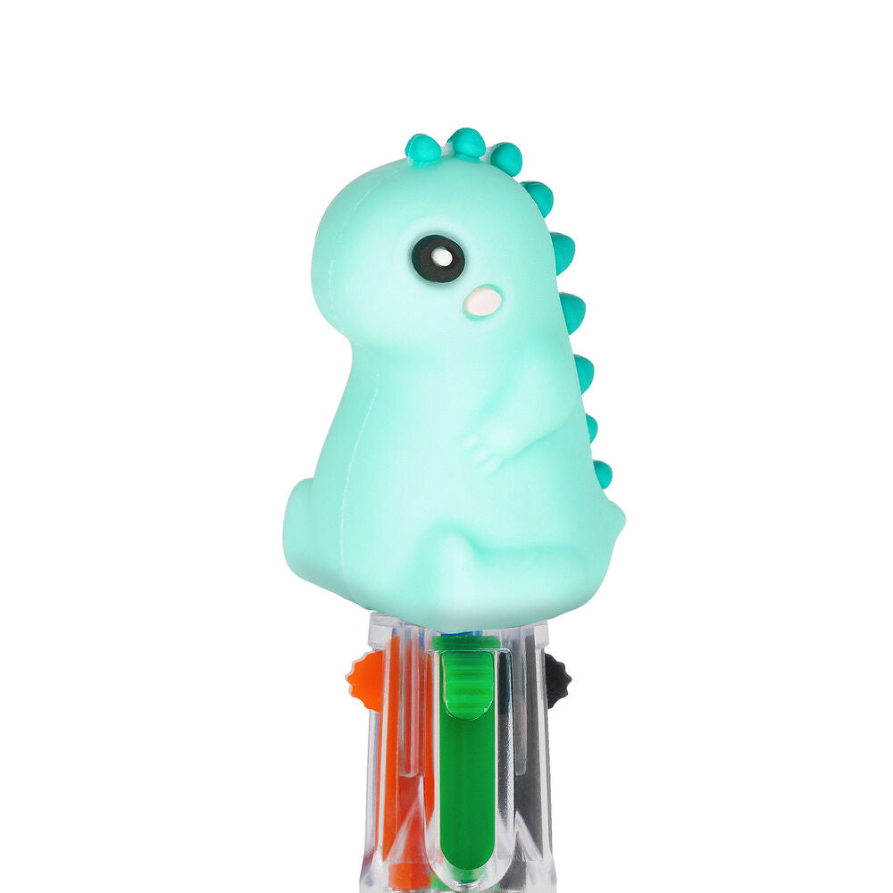 Legami Mini Magic Rainbow Dino Penna a Sfera 4 Colori, fotografia 3