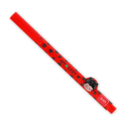 Legami Lovely Friends Penna Gel con Animaletto - Ladybug - SKU 805269411170