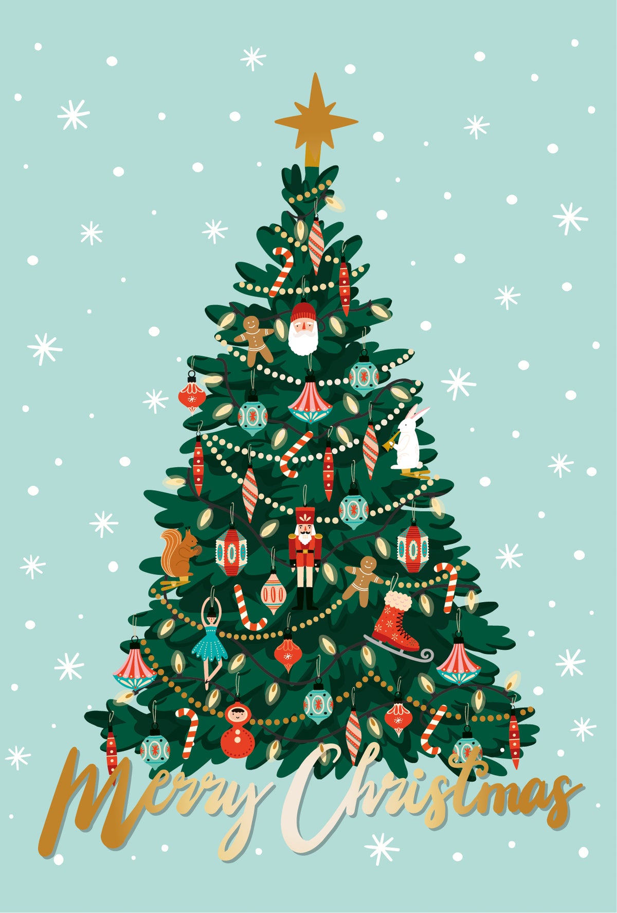 Legami Biglietto di auguri Natale Xmas Tree 11,5 x 17 cm