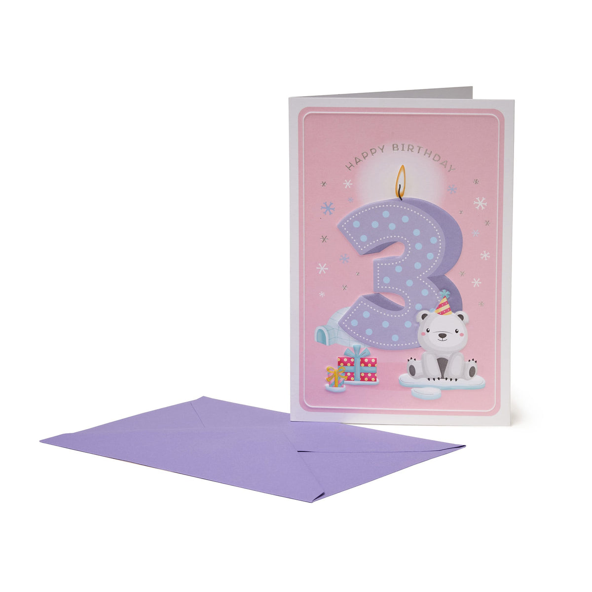 Legami Biglietto di Compleanno 3 Anni Bambina Little Girls