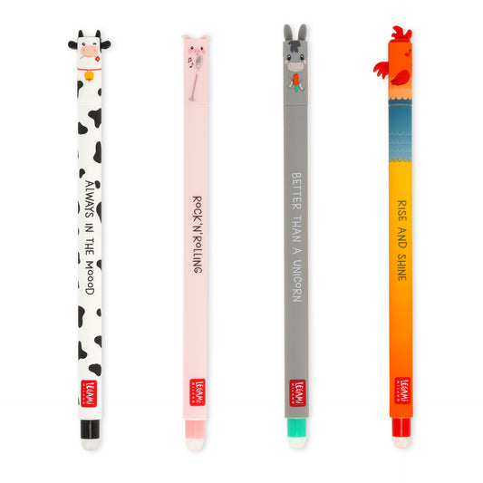 Legami Set di 4 Penne Cancellabili Farm Sweet Farm - EPSET0016 - foto 1