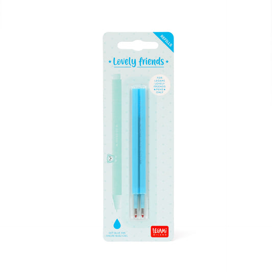 Legami Lovely Friends Set di 2 Ricariche per Penna Gel Azzurro - REFCPP0009 - foto 2