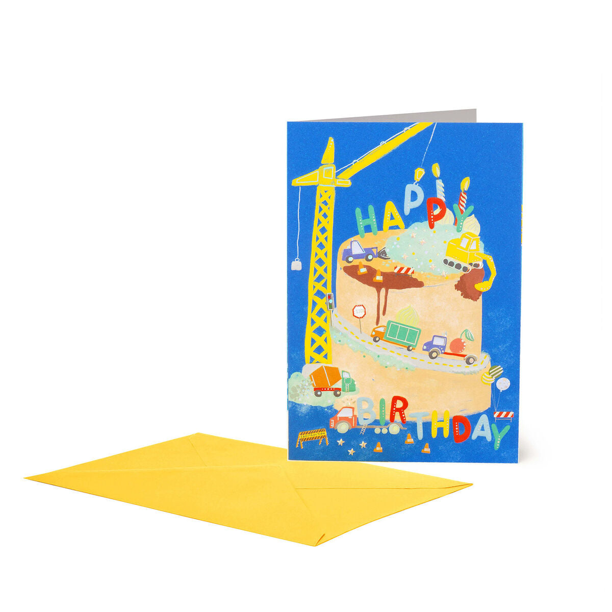 Legami biglietto Large Construction Cake con busta