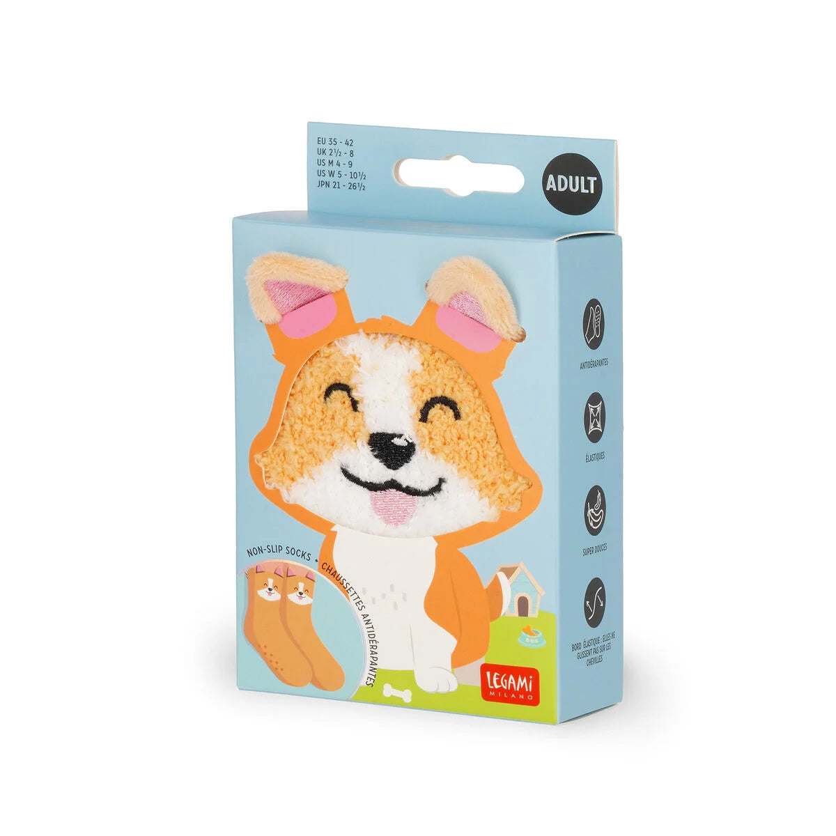 Legami Calzini Antiscivolo Adulto Corgi