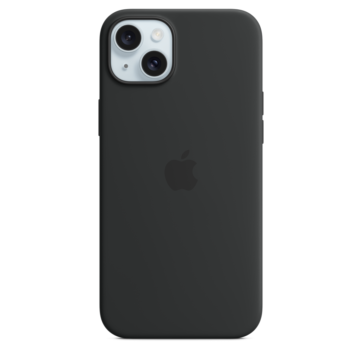 Cover Apple in silicone MagSafe per iPhone 15 Plus – Nero