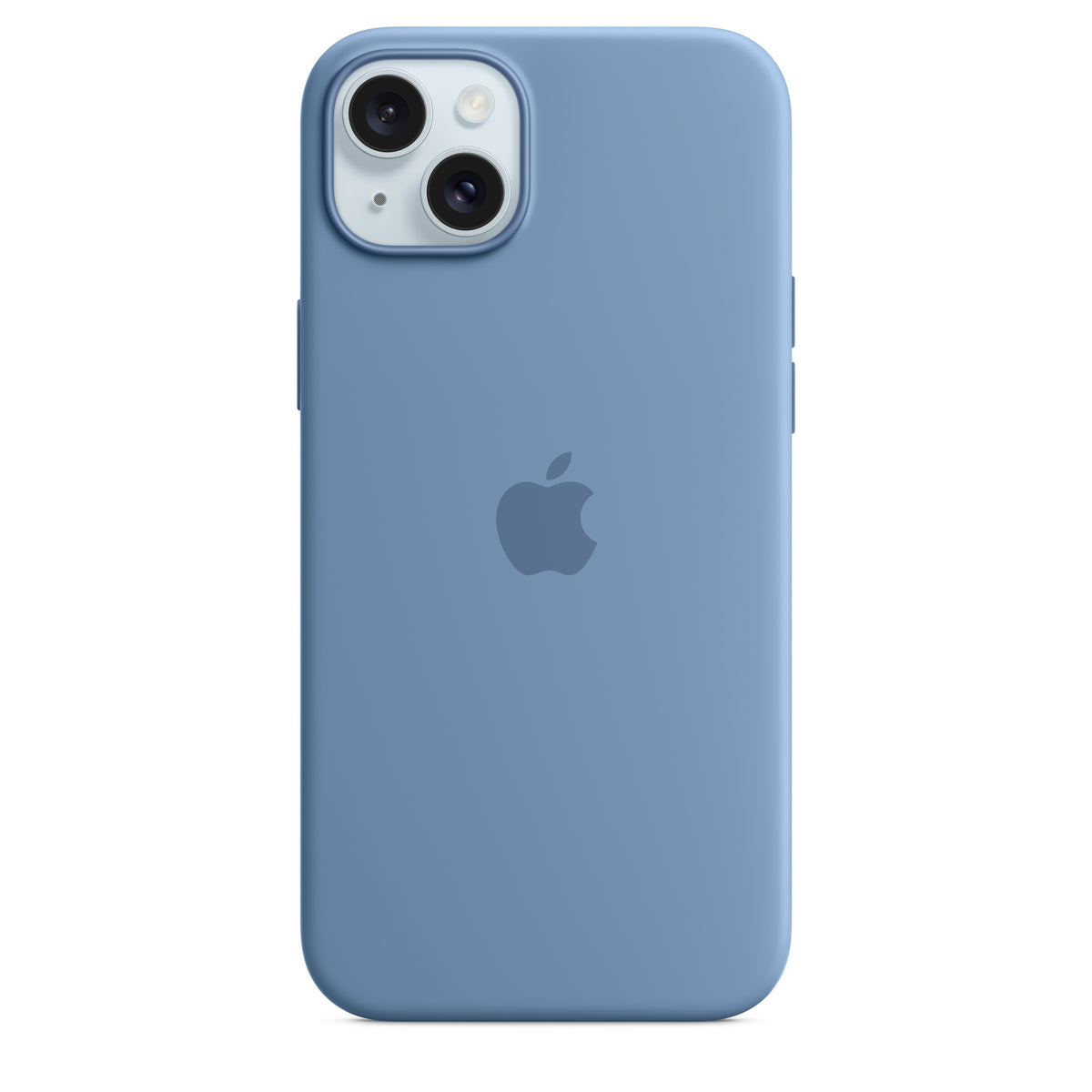 Cover Apple in silicone MagSafe per iPhone 15 Plus – Blu