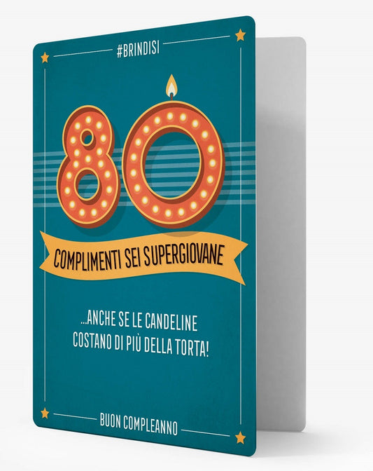 Legami Forever Young Biglietto di Auguri 80 Anni