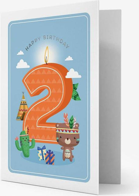 POSTAL GREETING CARD - 2 BOY