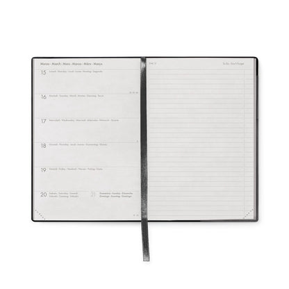 Legami Agenda Settimanale Medium 2027 Black Suit, foto originale 3