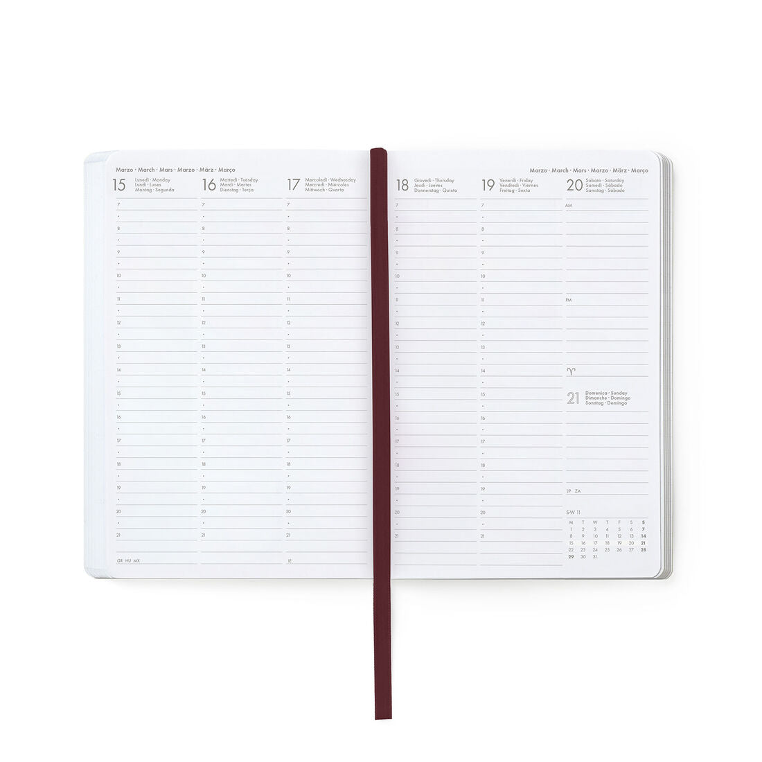 Legami Agenda Settimanale Fotografica Medium 12 Mesi 2027 Vintage Book Carpe Diem, foto 3