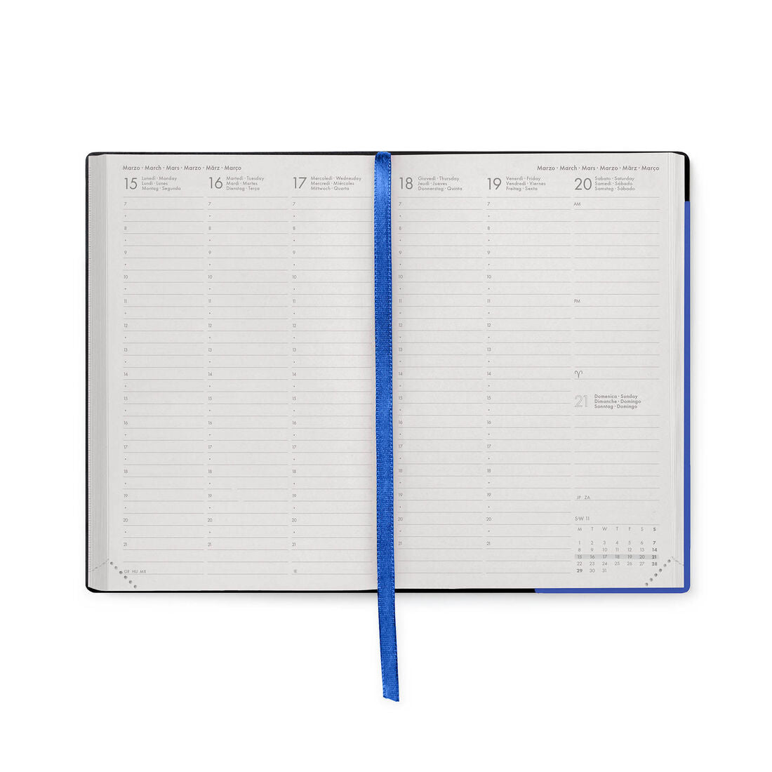 Legami Agenda Settimanale Medium 16 Mesi 2026/2027 Eclectic Blue, foto ufficiale 3