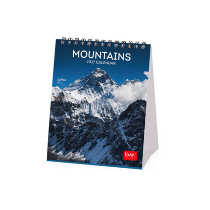 Legami Calendario da Tavolo 2027 Mountains 12 x 14,5 cm, foto ufficiale 1