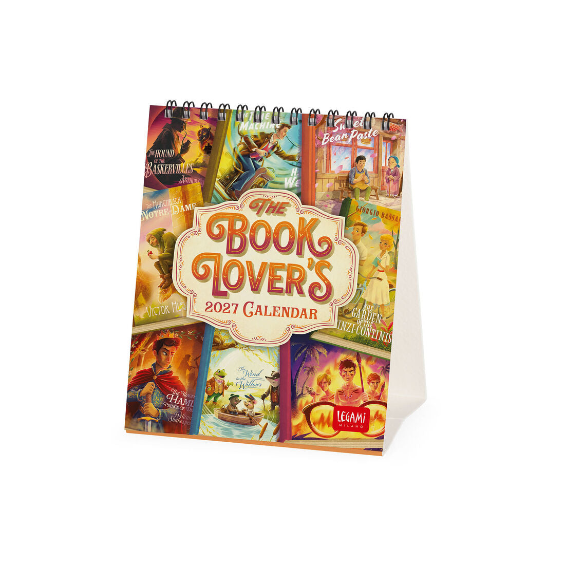 Legami Calendario da Tavolo 2027 Book Lover's 12 x 14,5 cm, foto ufficiale 1
