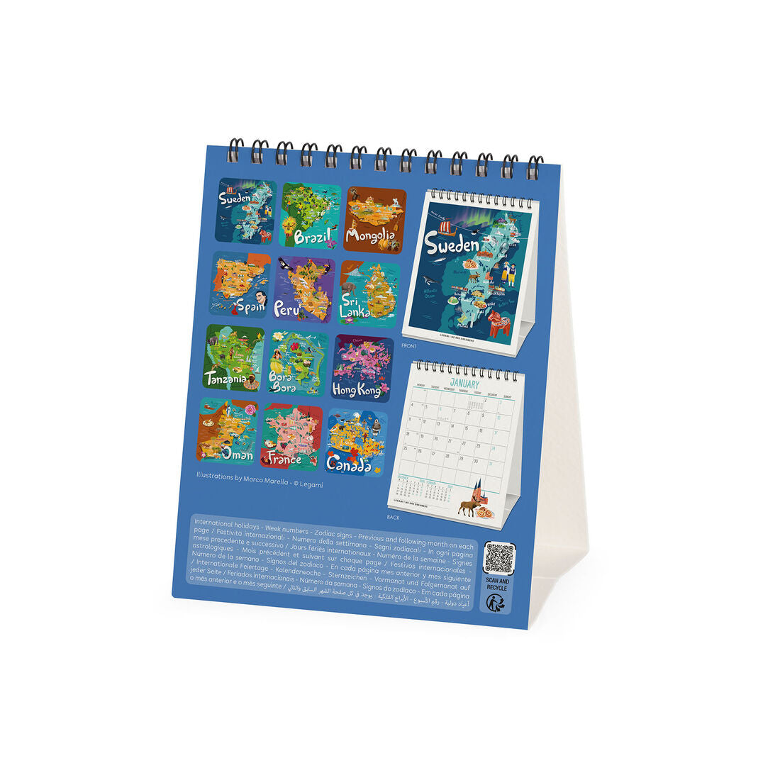 Legami Calendario da Tavolo 2027 Let's Travel the World, fotografia 4
