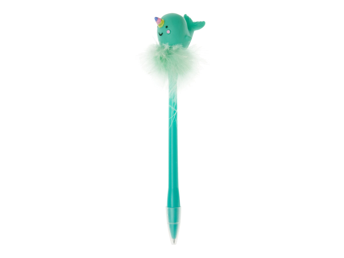 WRITING IS MAGIC - PEN WITH NARWHAL LIGH