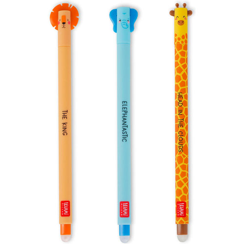 Legami Wild Savannah - Set di 3 Penne Cancellabili - Fuori Produzione