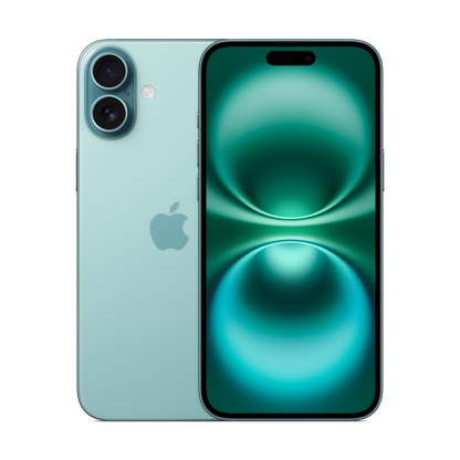 Apple iPhone 16 Plus verde acqua, immagine illustrativa del modello