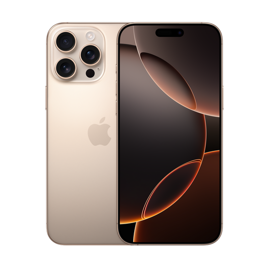 Apple iPhone 16 Pro Max titanio sabbia, immagine illustrativa del modello
