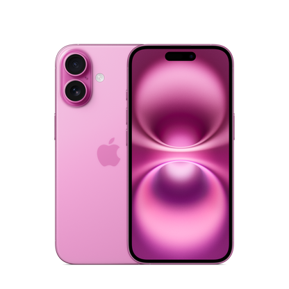 Apple iPhone 16 rosa, immagine illustrativa del modello
