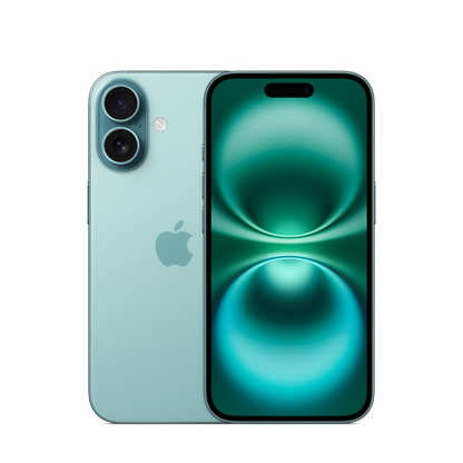 Apple iPhone 16 verde acqua, immagine illustrativa del modello