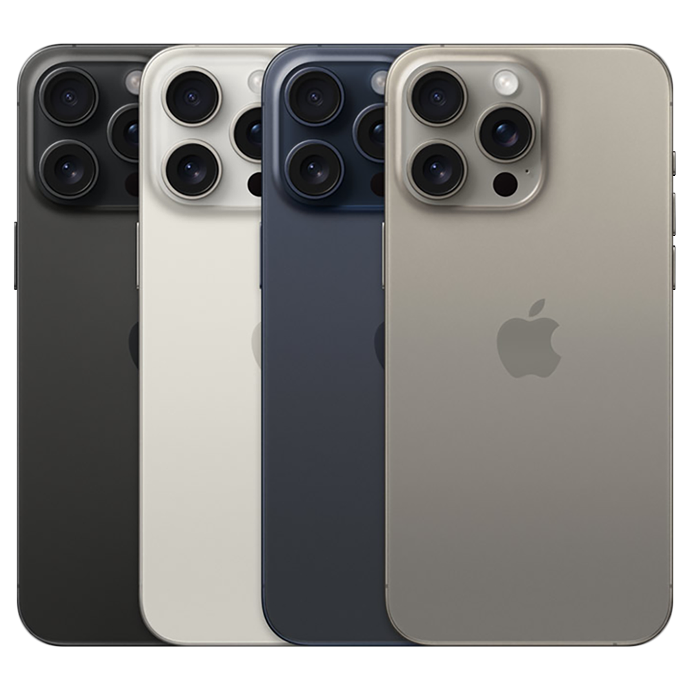Apple iPhone 15 Pro Max nei quattro colori titanio