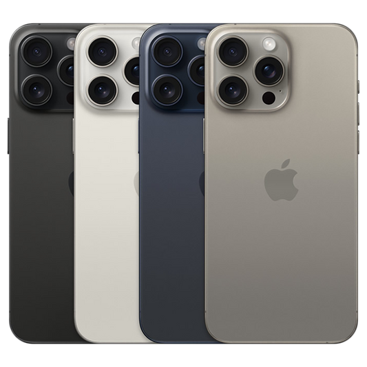 Apple iPhone 15 Pro Max nei quattro colori titanio