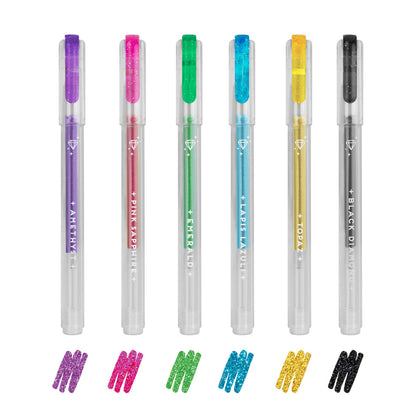 Legami Shine Like a Diamond Set 6 Mini Penne Gel Glitterate foto originale 1