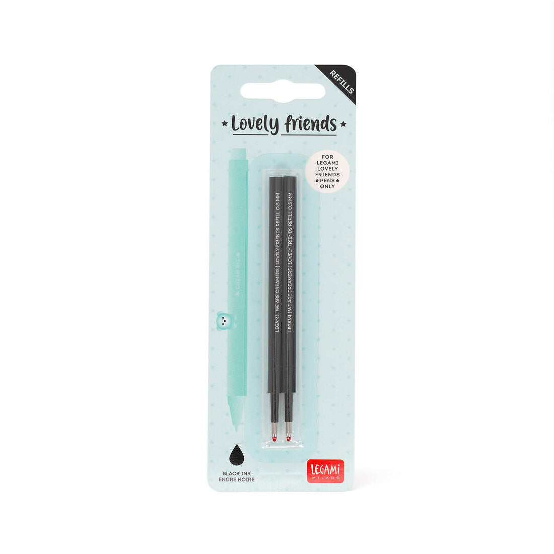 Legami Lovely Friends ricariche Nero, fotografia 2