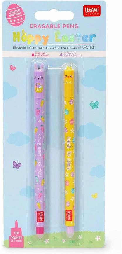 Confezione originale del set di 2 penne Legami Hoppy Easter 2025