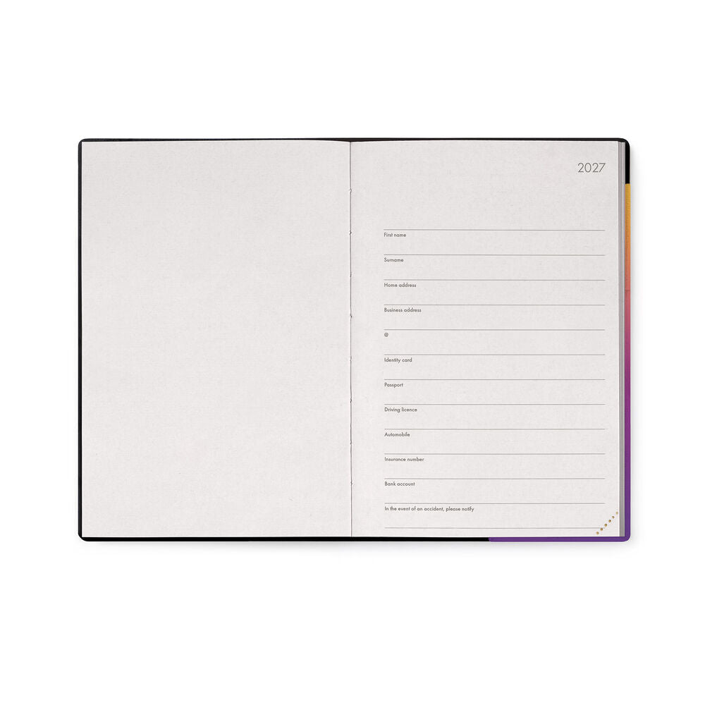 Legami Agenda 12 Mesi Giornaliera Medium 2027 Sunset Vibes, vista 2