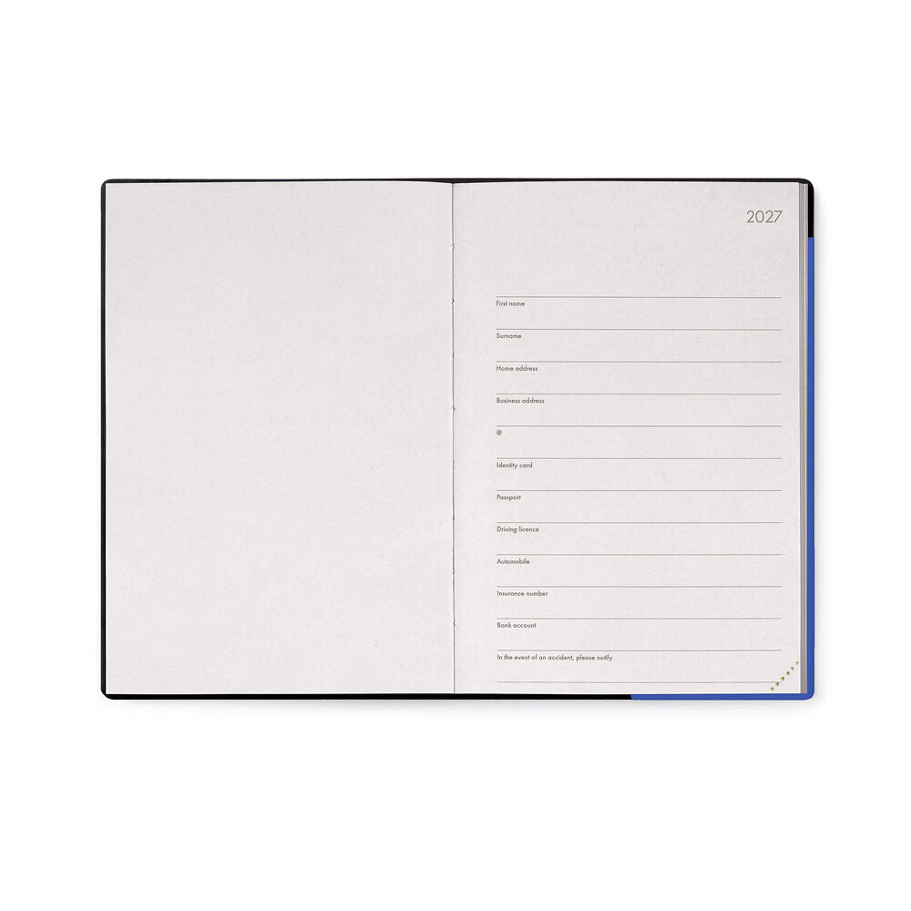 Legami Agenda 12 Mesi Giornaliera Medium 2027 Eclectic Blue, vista 2