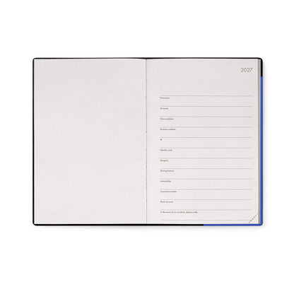 Legami Agenda 12 Mesi Giornaliera Medium 2027 Eclectic Blue, vista 2