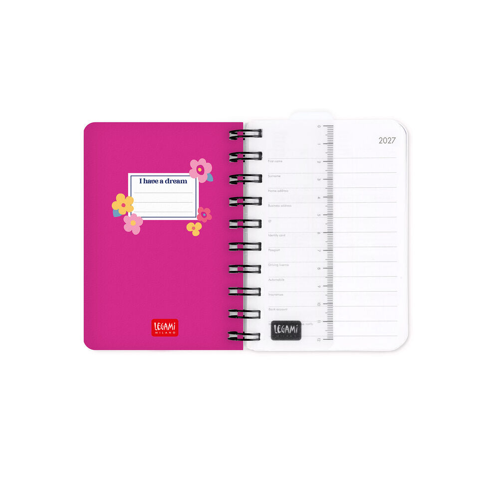 Agenda Legami Flowers Spiralata Small 2027, foto 2