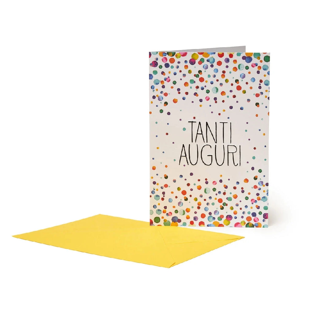Legami Biglietto Tanti Auguri Pois Watercolor Dots