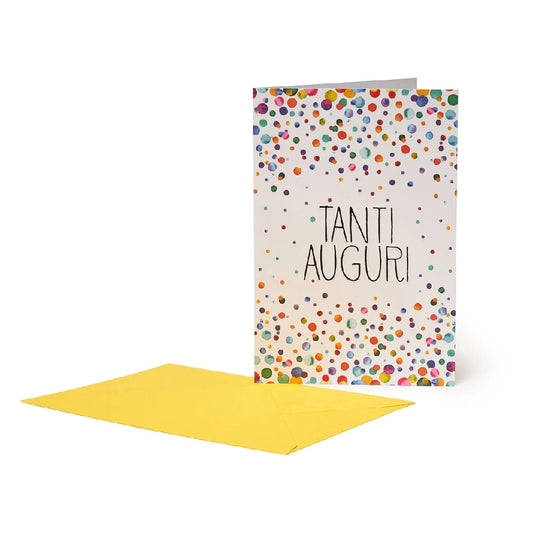 Legami Biglietto Tanti Auguri Pois Watercolor Dots