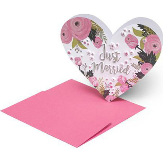 Legami Biglietto matrimonio a cuore Just Married