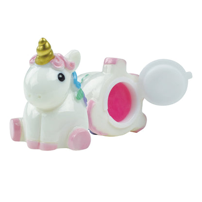Legami Magic Kiss lucidalabbra Unicorn UL0001 allo zucchero filato, aperto e chiuso