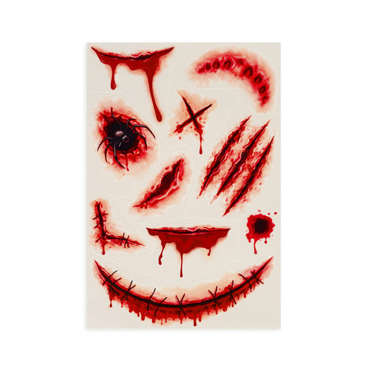 Legami Creepy Tattoos Tatuaggi Temporanei Viso e Corpo Halloween - SFT0001 - foto 2
