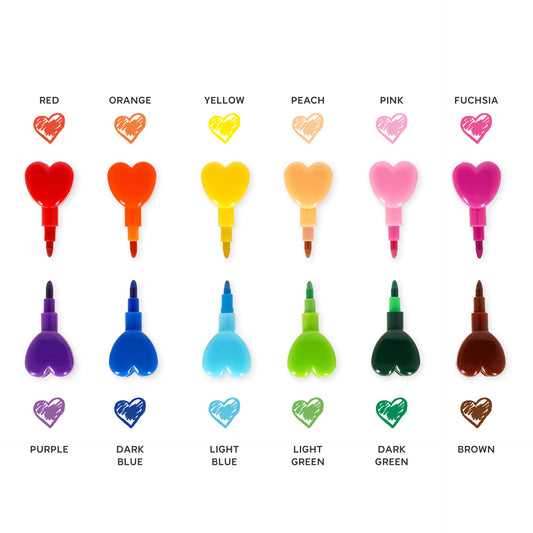 Legami Dream in Colour 12 Pastelli Impilabili Heart - STC0001 - foto 2