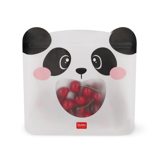 Legami Snack Bags Set di 3 Buste per Alimenti Riutilizzabili Panda - ZB0004 - foto 1
