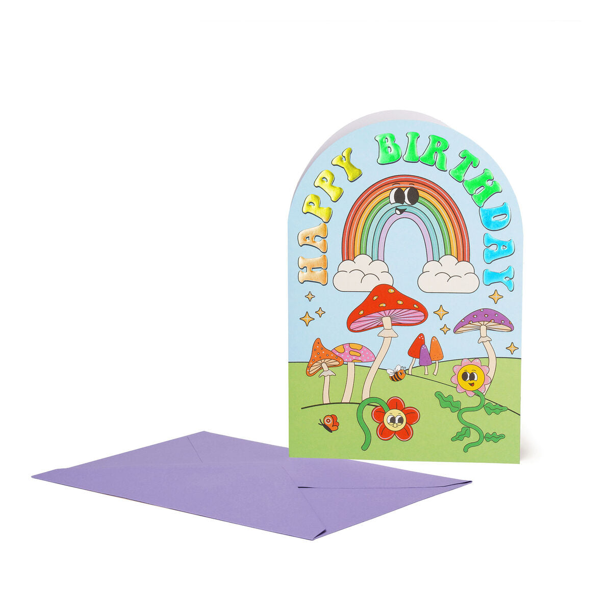 Legami biglietto Large Groovy Rainbow con busta