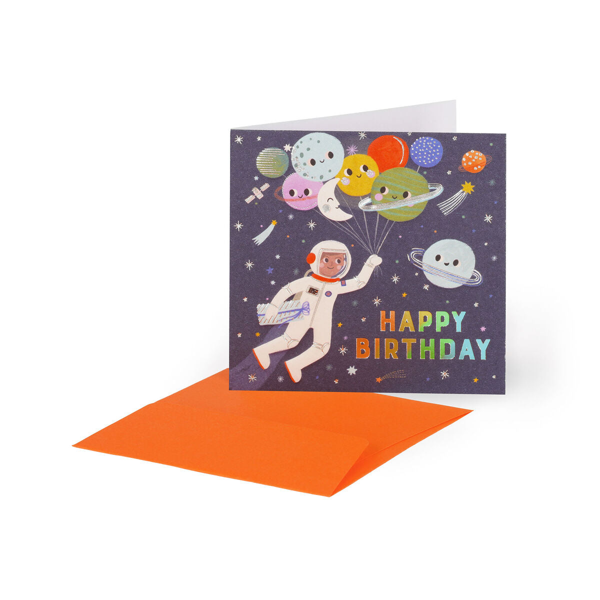 Legami biglietto Small Space Balloons 7 × 7 cm con busta