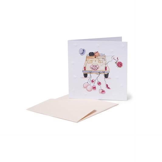 Legami BQEW002 - Legami Mini Biglietto Just Married Wedding Car 7 × 7 cm