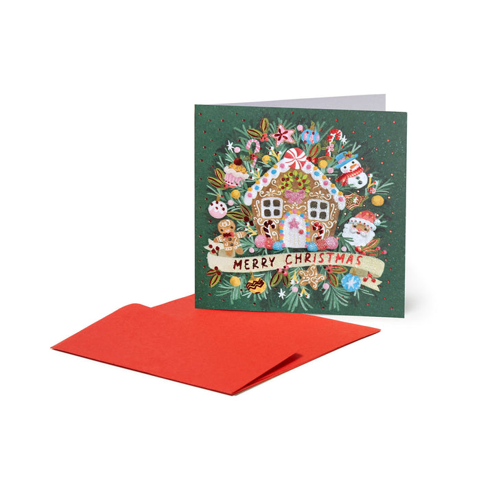 Biglietto Natale Legami Gingerbread 7 x 7, foto originale ad alta risoluzione