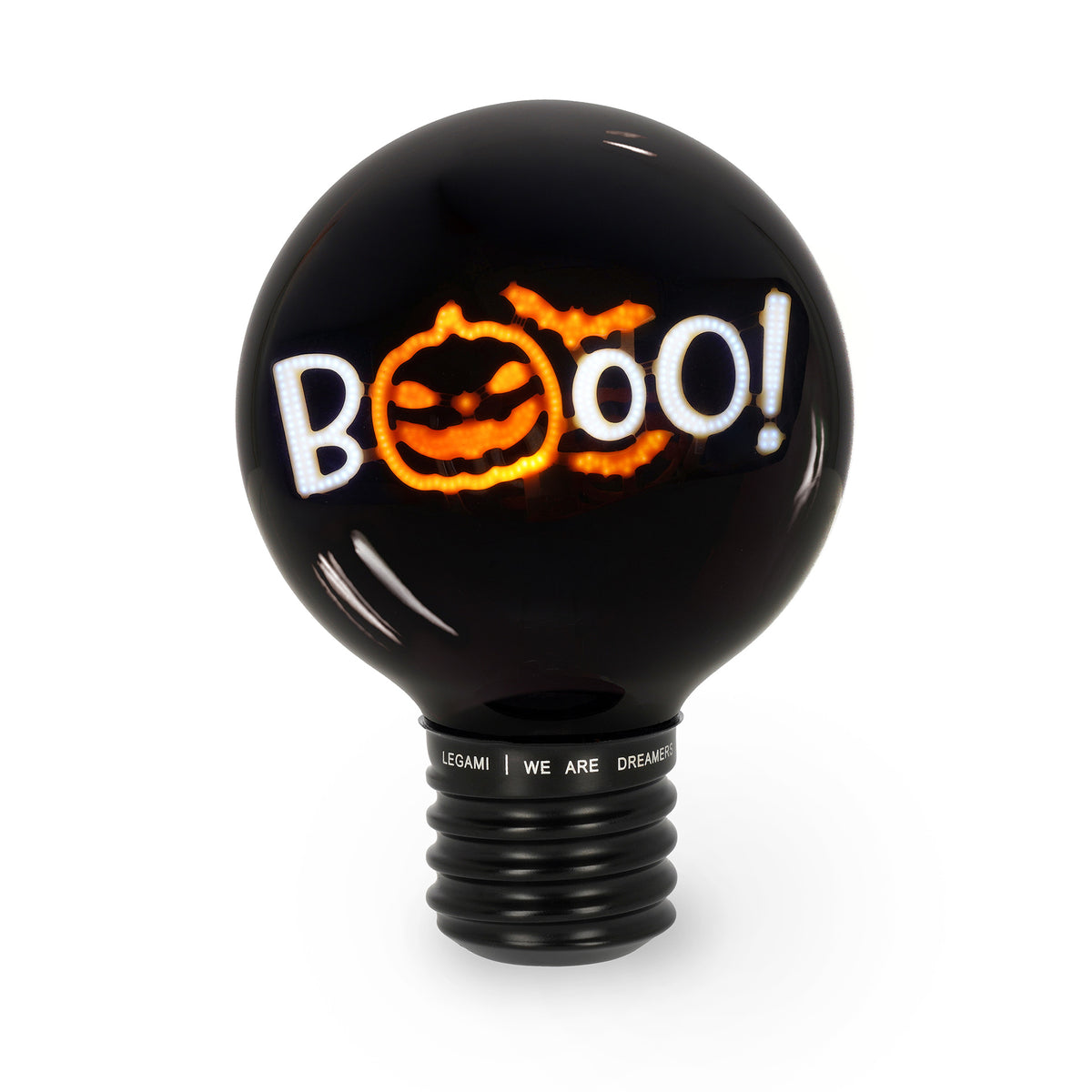 Legami Bulb Fiction XL Zucca BOOO Lampada Decorativa Halloween, seconda foto ufficiale Legami