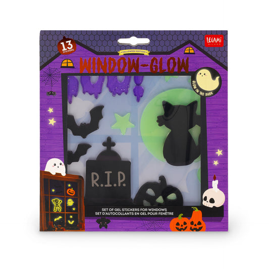 Legami Windo-Glow Halloween Set 13 Adesivi Gel per Finestre, fotografia Legami 1