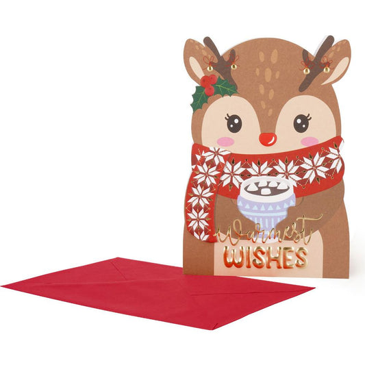 Legami Biglietto di Natale Holly Jolly Reindeer - seconda foto
